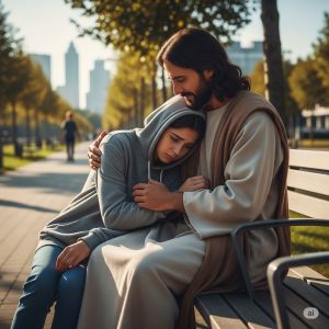 Jesus Comforting