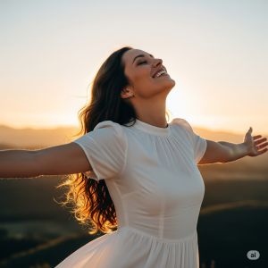 Woman Praising Resized